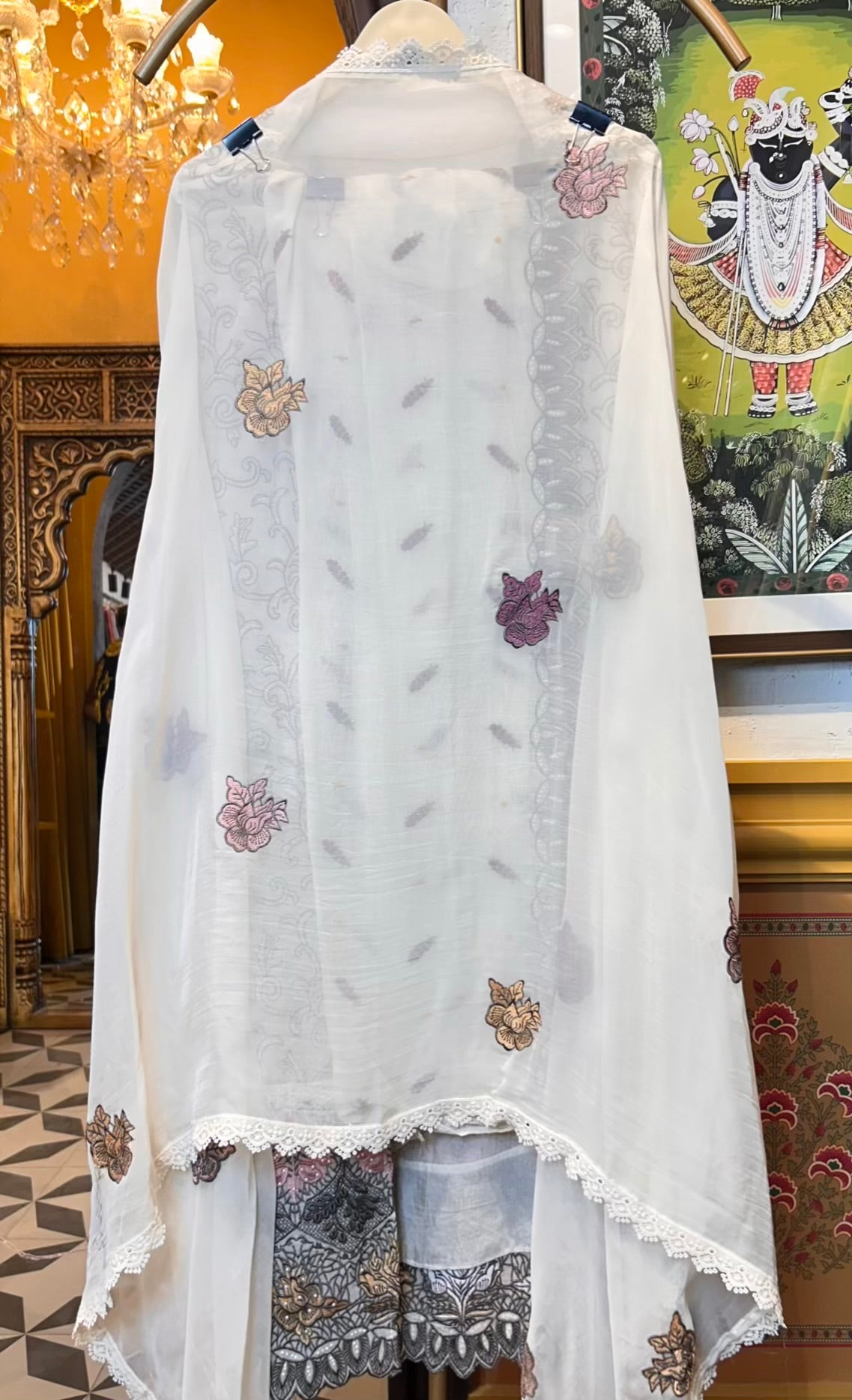 Arzisha Organza Suit (Beige)