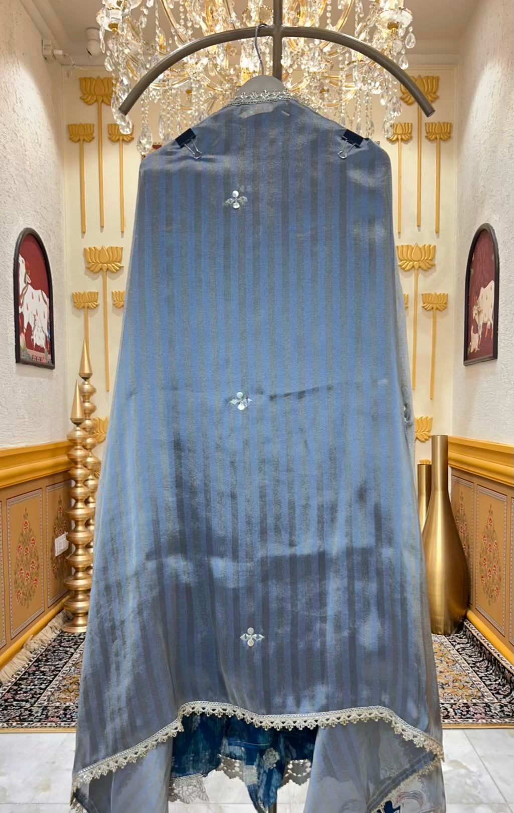 Zarnooré-Modal Suit (Peacock Blue)