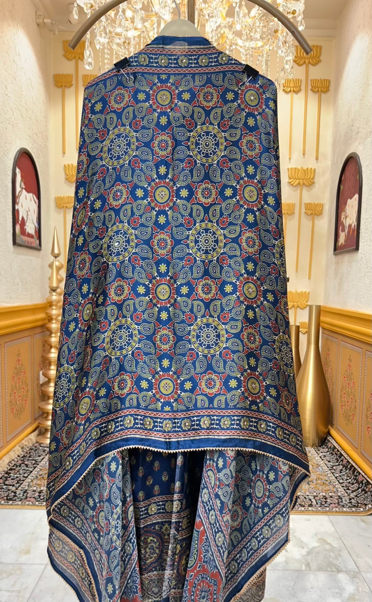 Zarinya Silk Aura Suit (Blue)