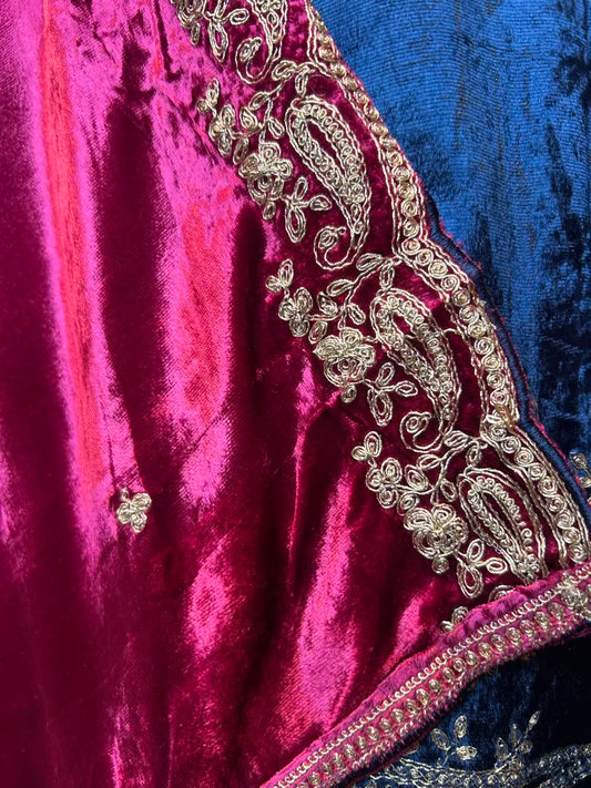 Noormira Velvet Suit (Maroon)