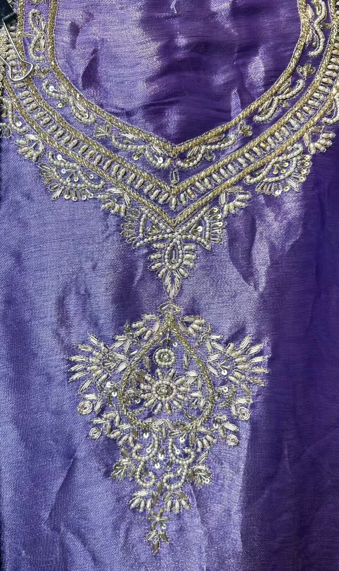 Zarqah Organza Suit (Purple)