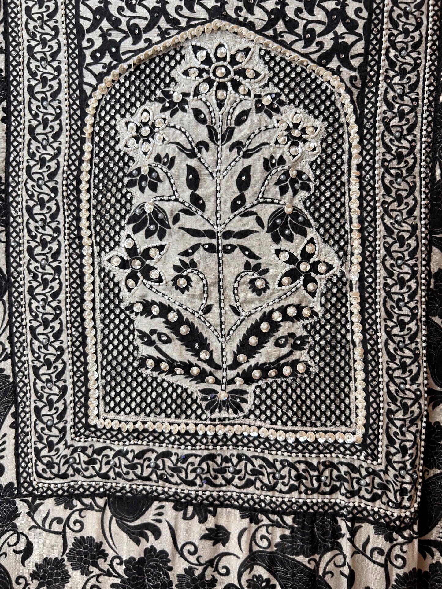 Amaira Muslin Handwork Suit (Black)