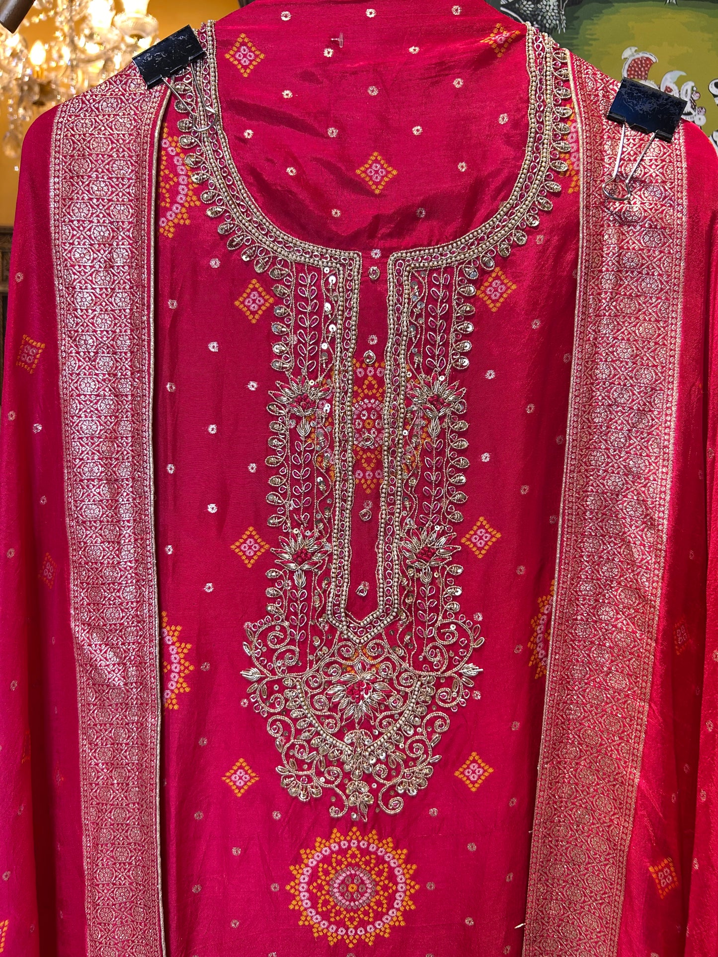 Bandhej-e-Noor (Magenta)