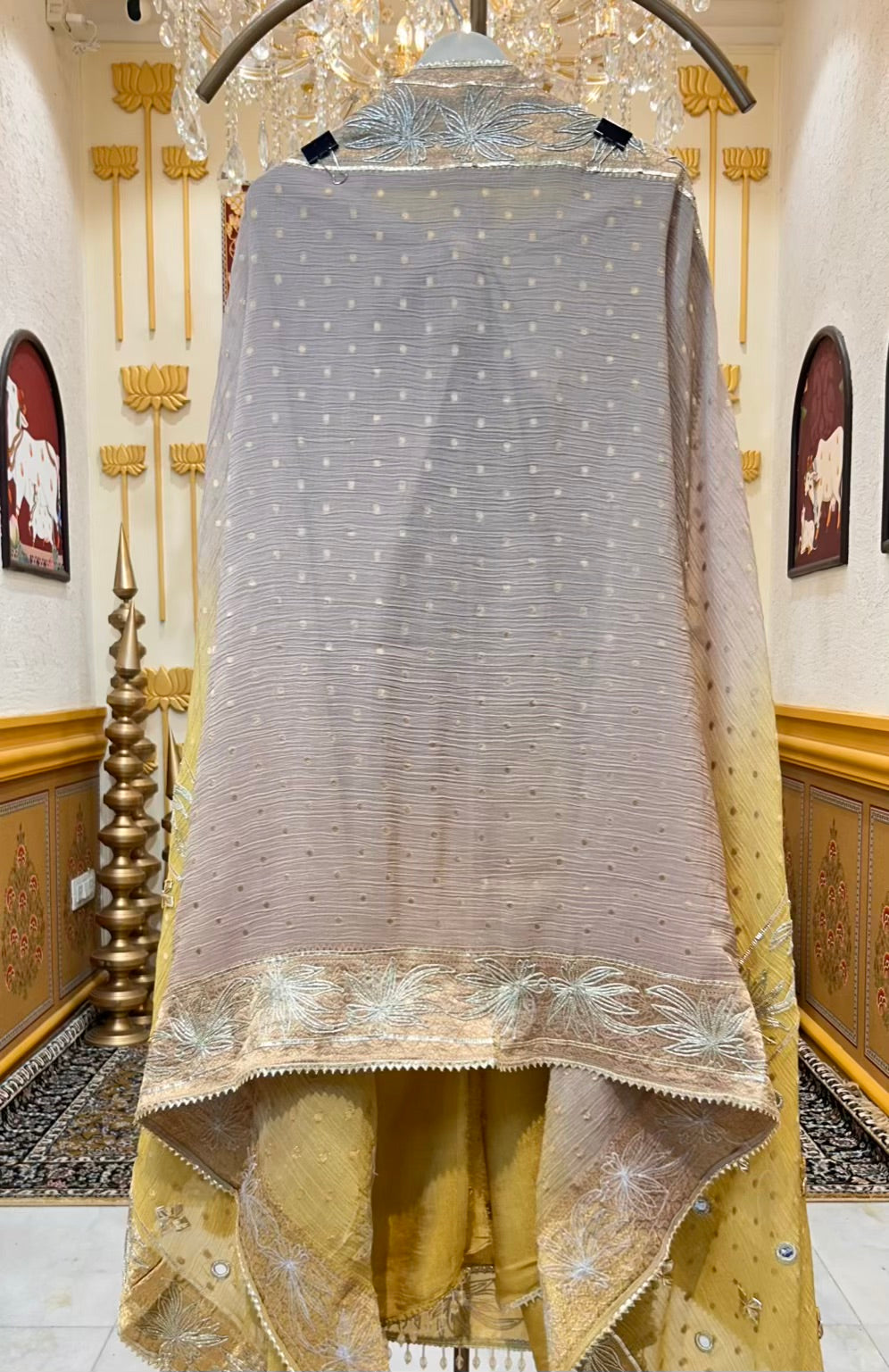Kridha Sheesha Gota Organza Suit