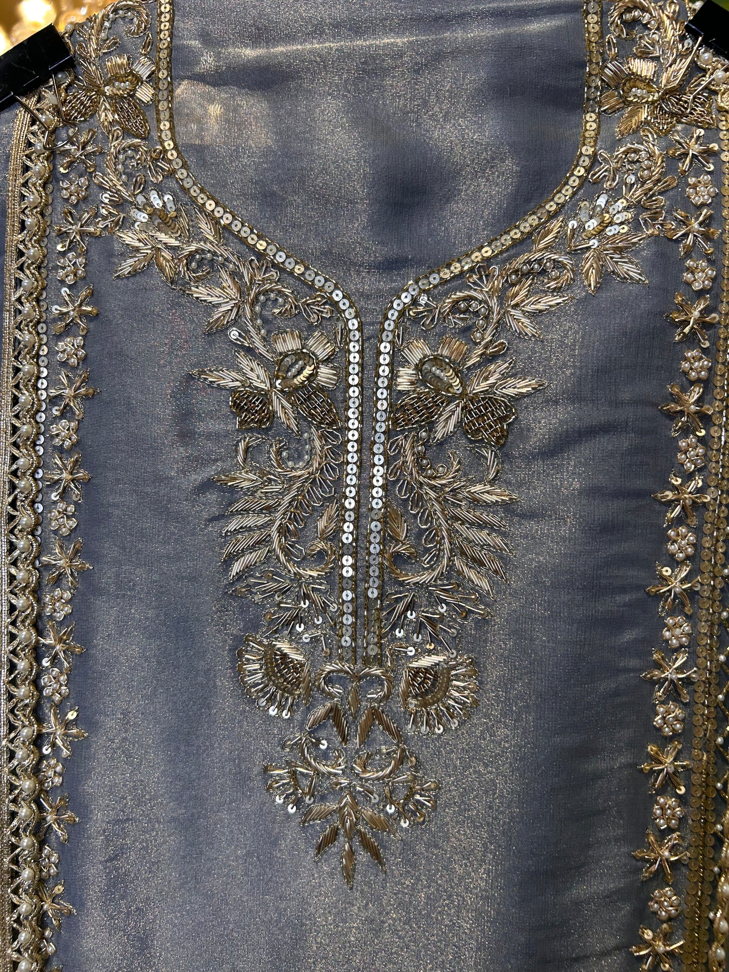 Gulraiz Organza Suit (Blue)