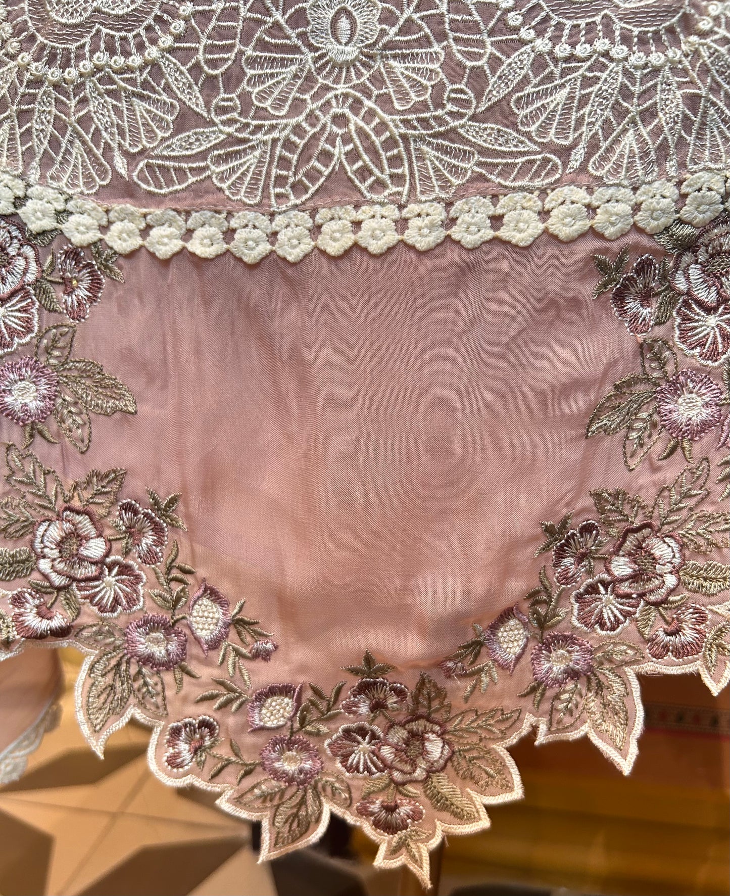 Zohira Organza Suit (Pink)