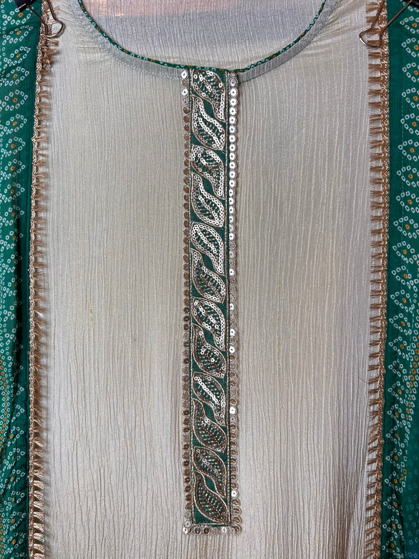 Nooraya Organza Suit (Ivory Blue)