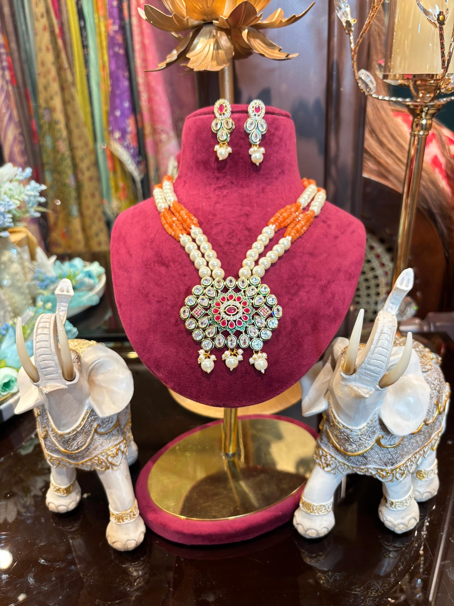 Nooré-Navratna Set (Orange)