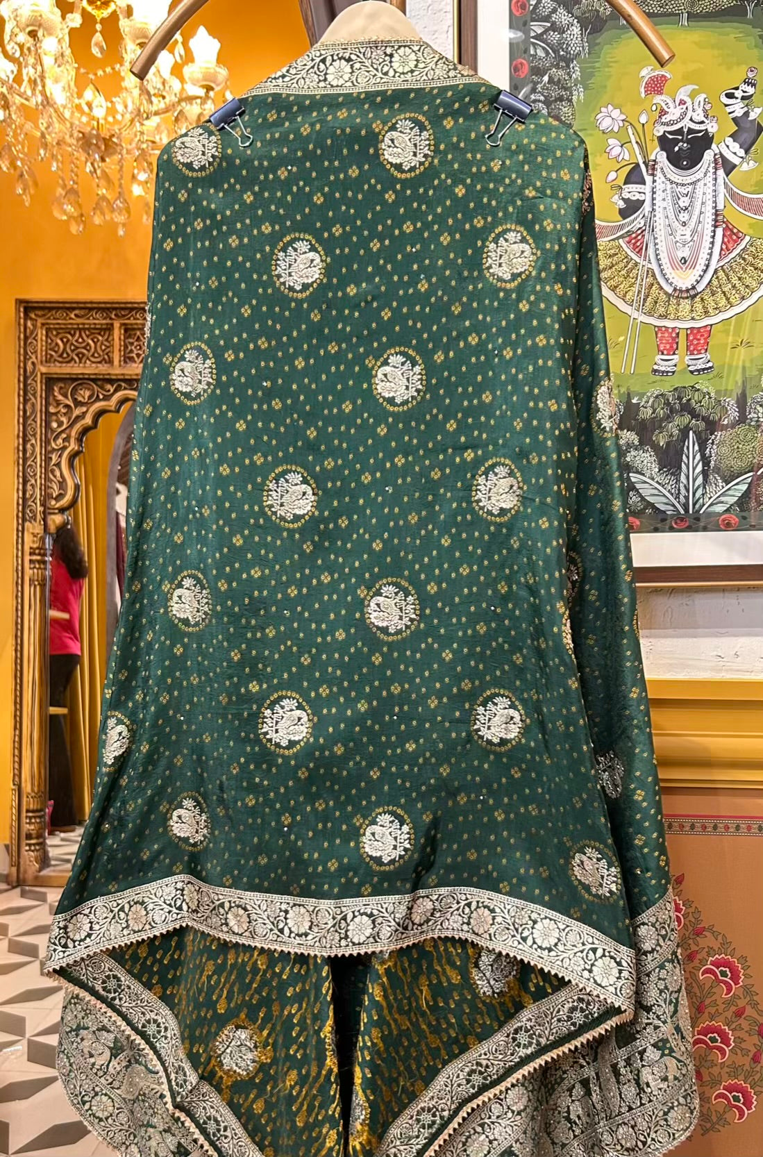 Zarwina Organza Suit (Green)