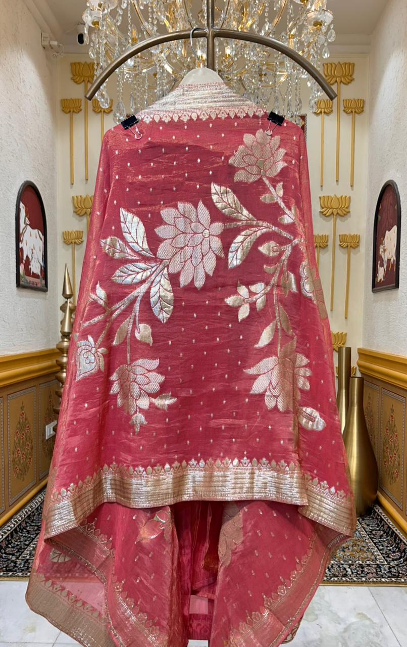 Arzella Banarasi Edge Suit (Magenta)