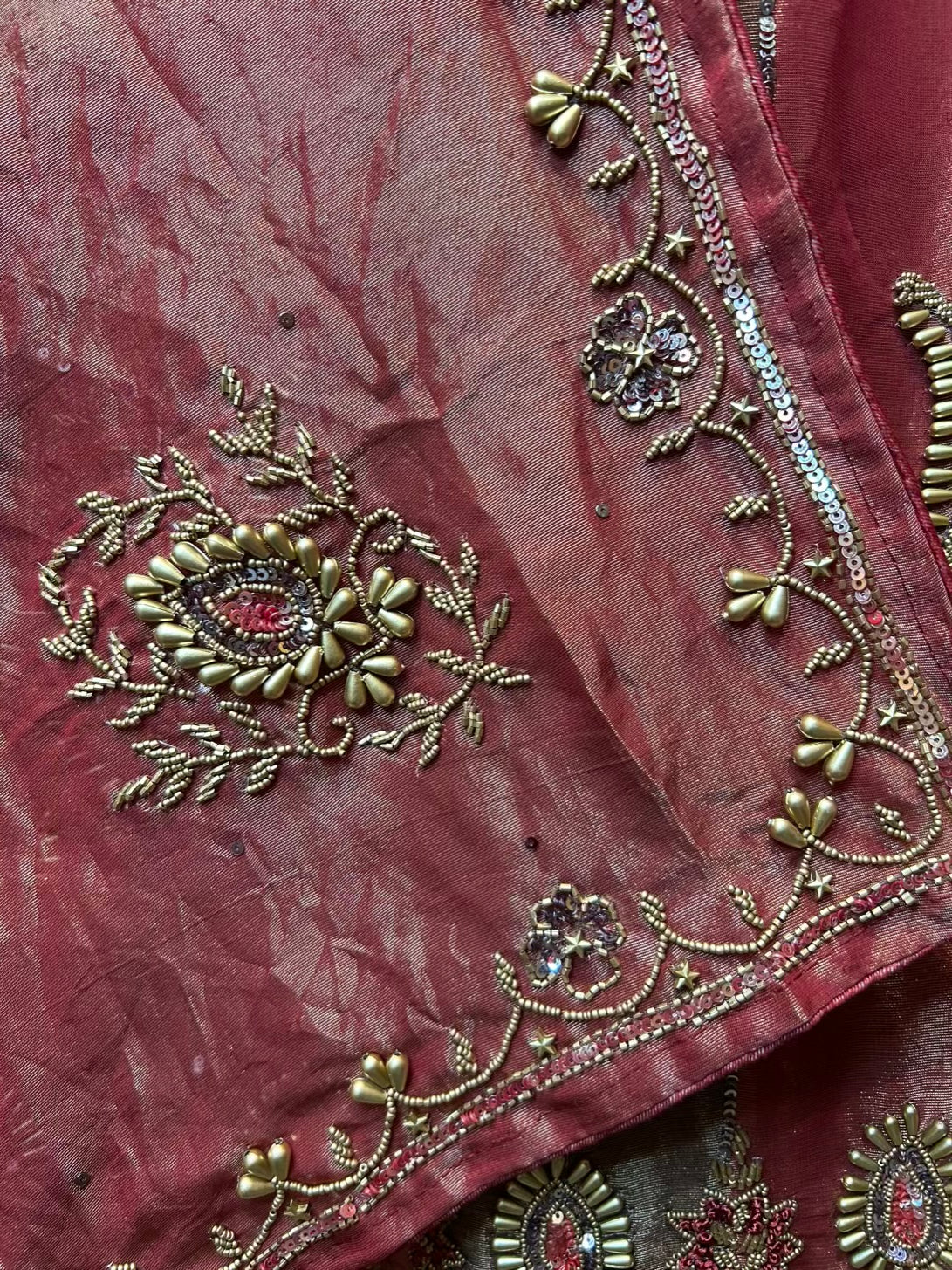 Serazia Organza Suit (Red)