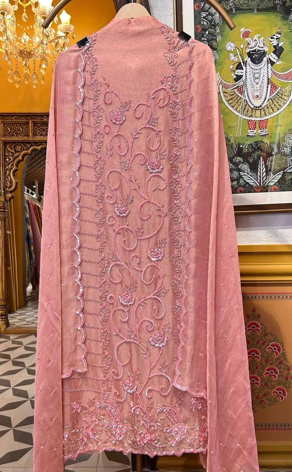 Fariyara Organza Suit (Pink)