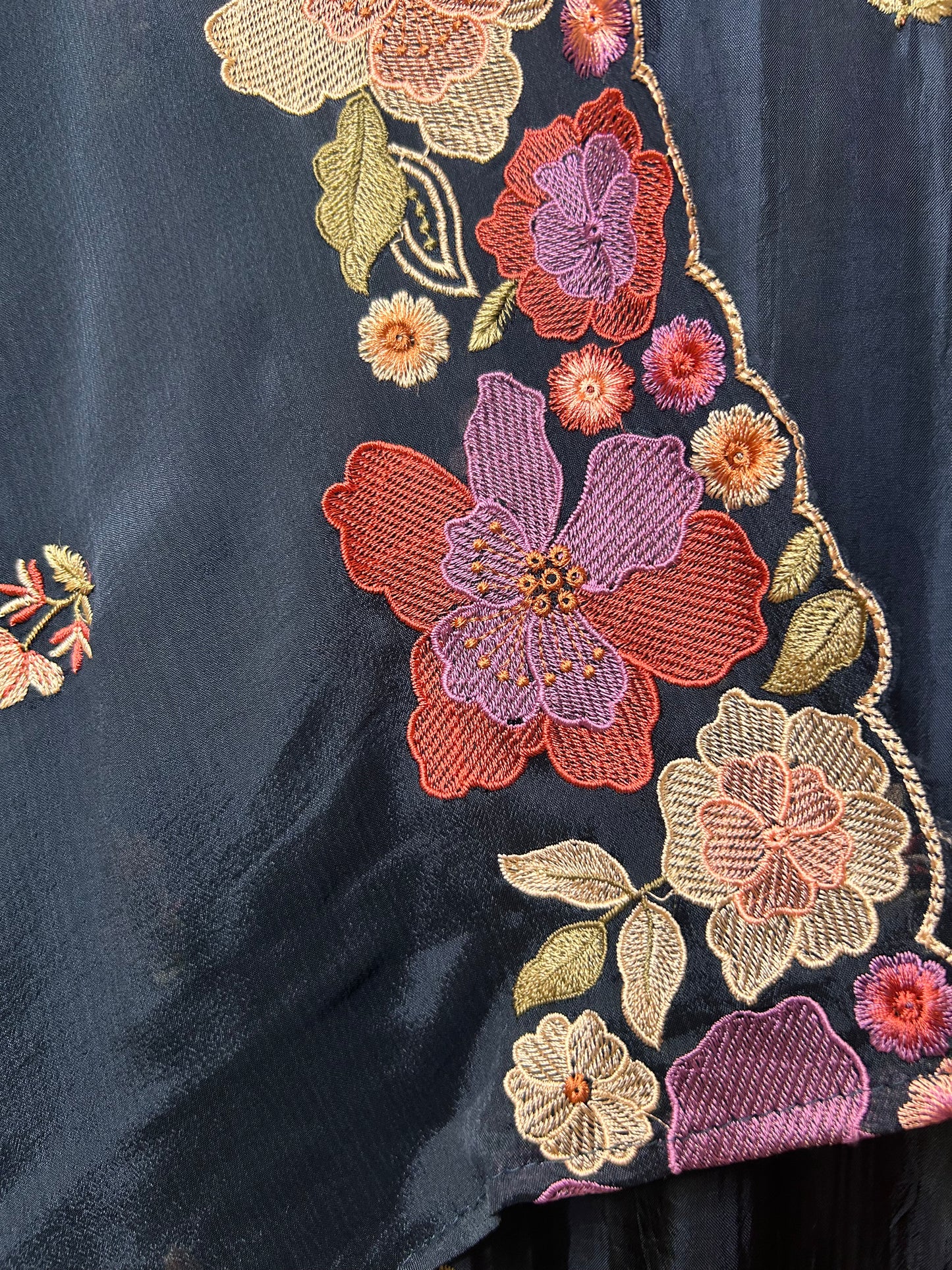 Resham Rang Suit (Peacock Blue)