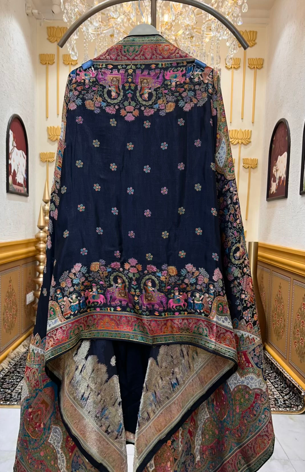 Mehvara LoomKaar Suit (Black)