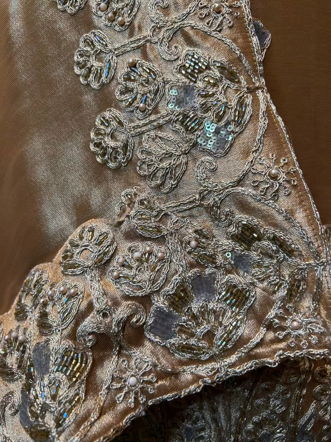 Sarvinoor Organza Suit (Mustard)