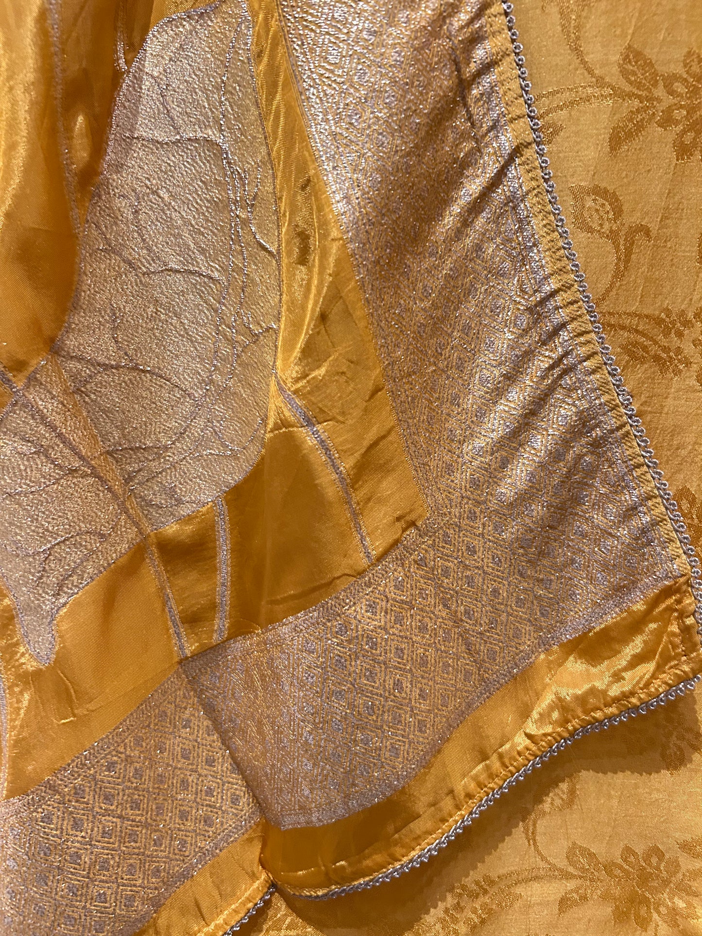 Sunehri Raah Banarasi Suit (Yellow)
