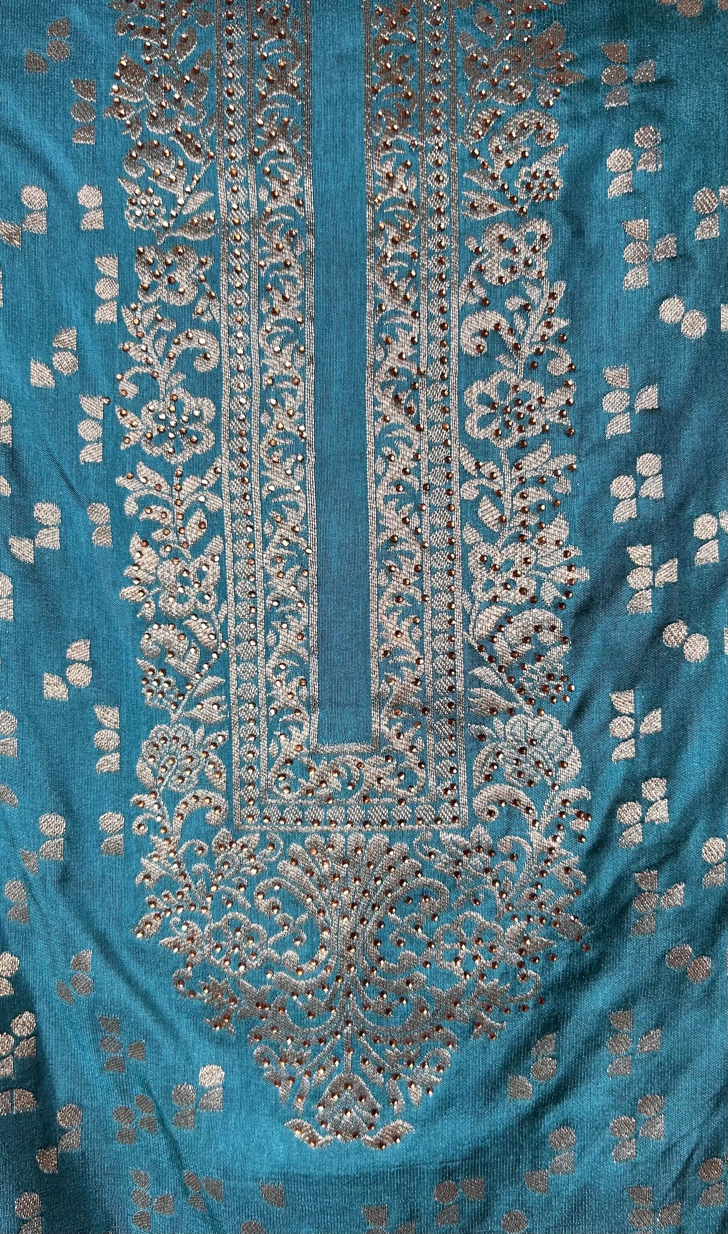 Amaaya Banarasi Silk Suit (Blue)
