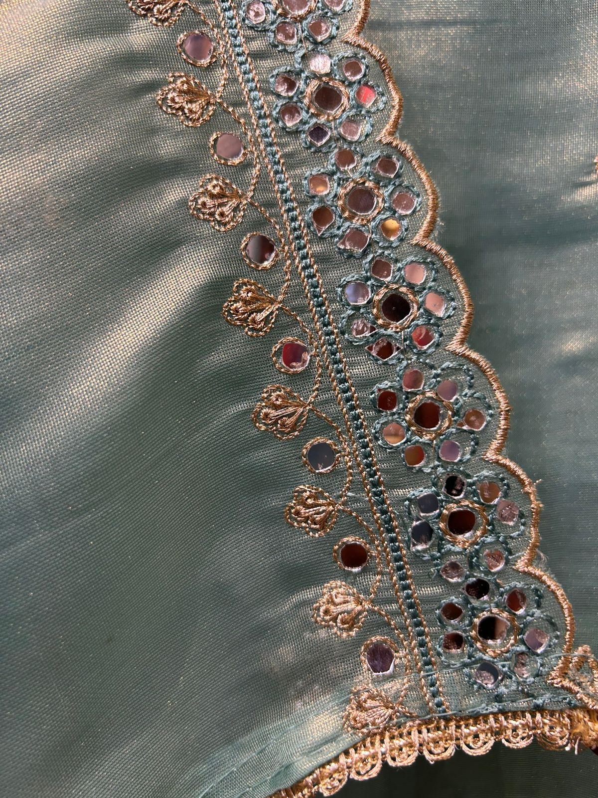 Rimaya Organza Suit (Powder Blue)