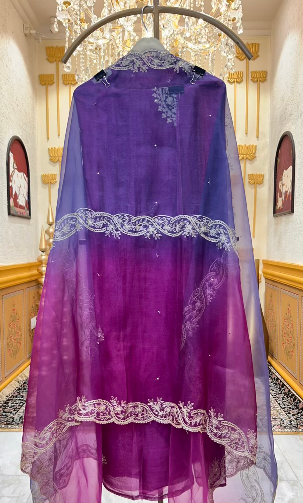 Ruhmira Haathkaar Suit (Purple)