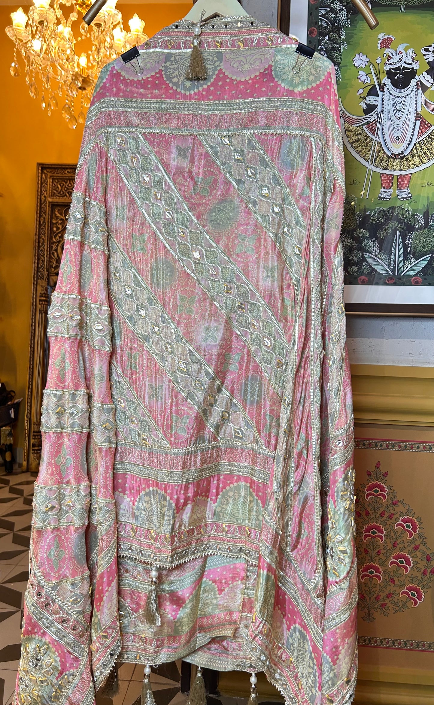 Raaya Tissue Organza Suit (Pink)
