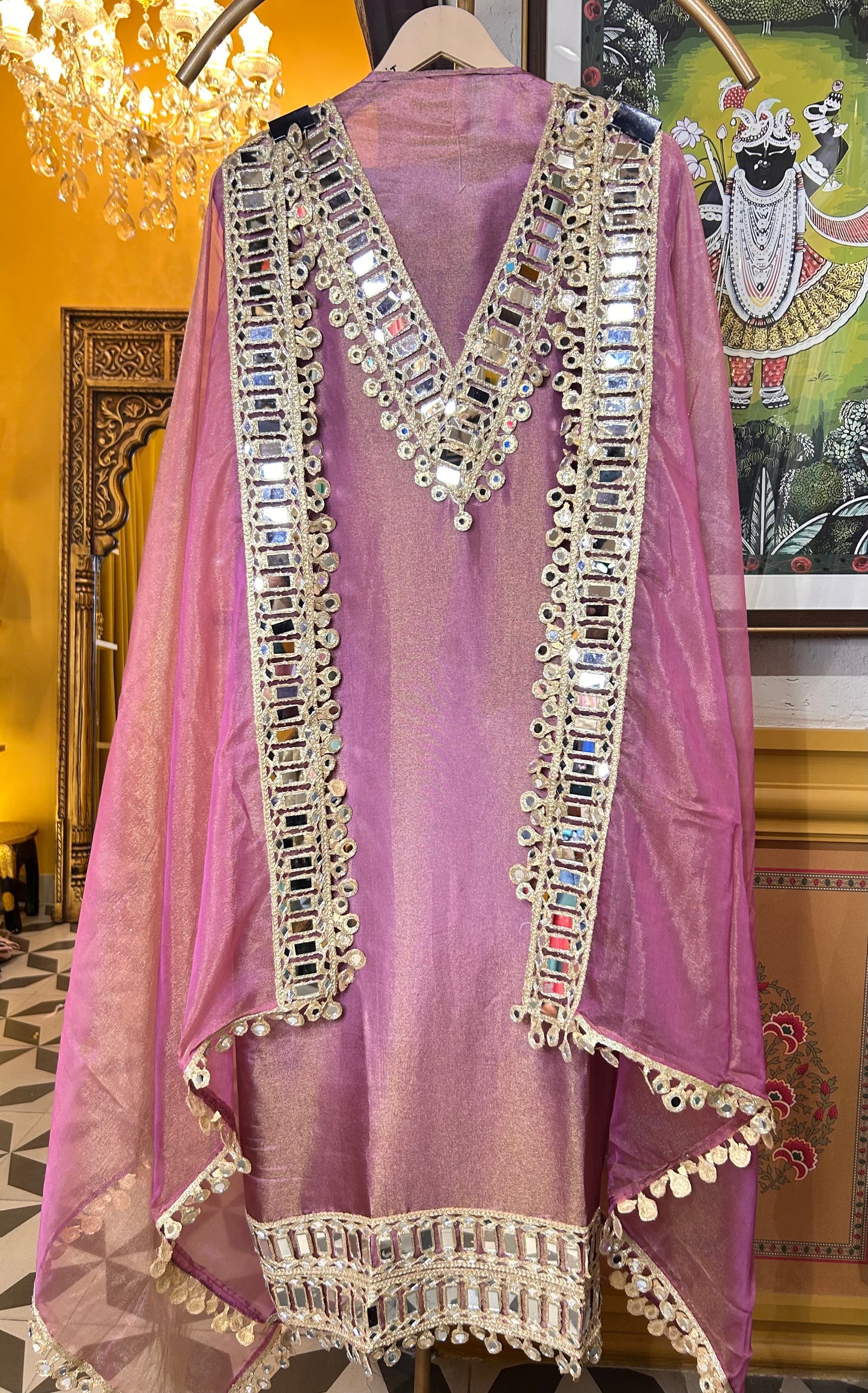 Shazeen Organza Suit (Lavender)