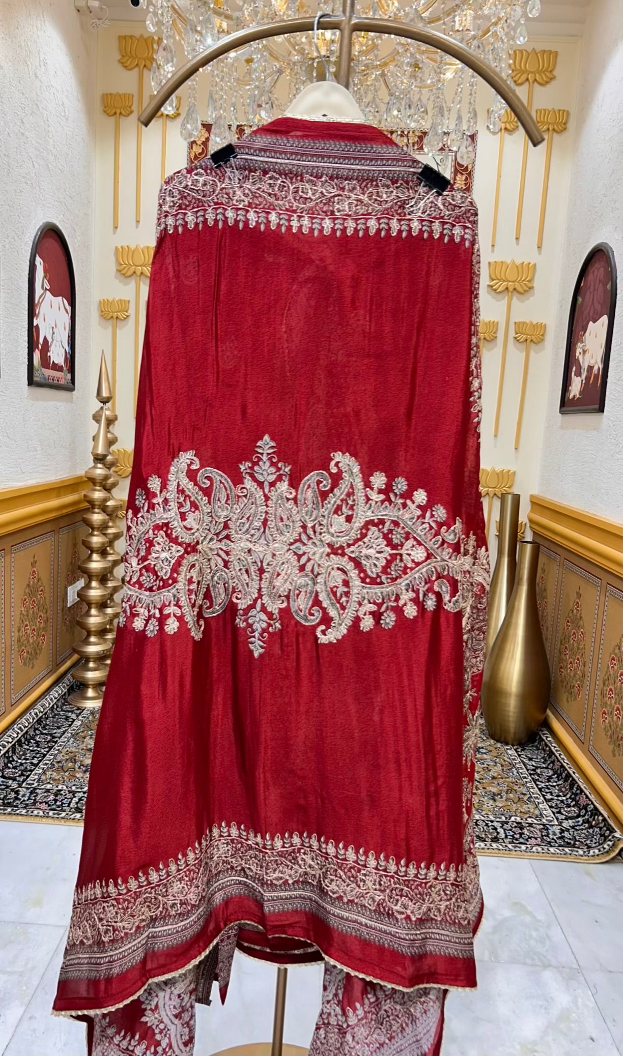 Rivana Zari Glow Suit (Maroon)