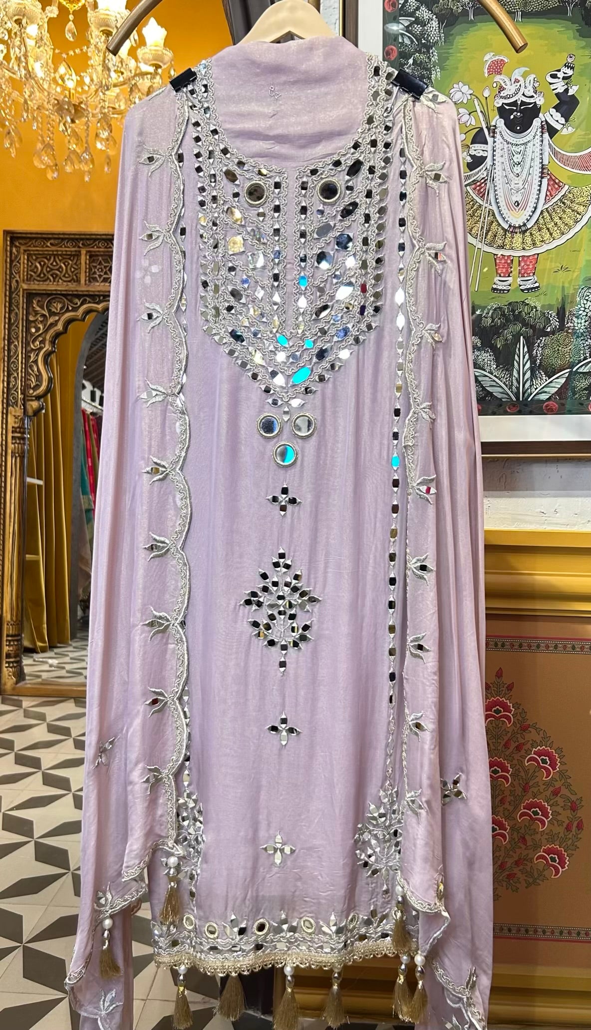 Nayira Organza Suit (Lavender)