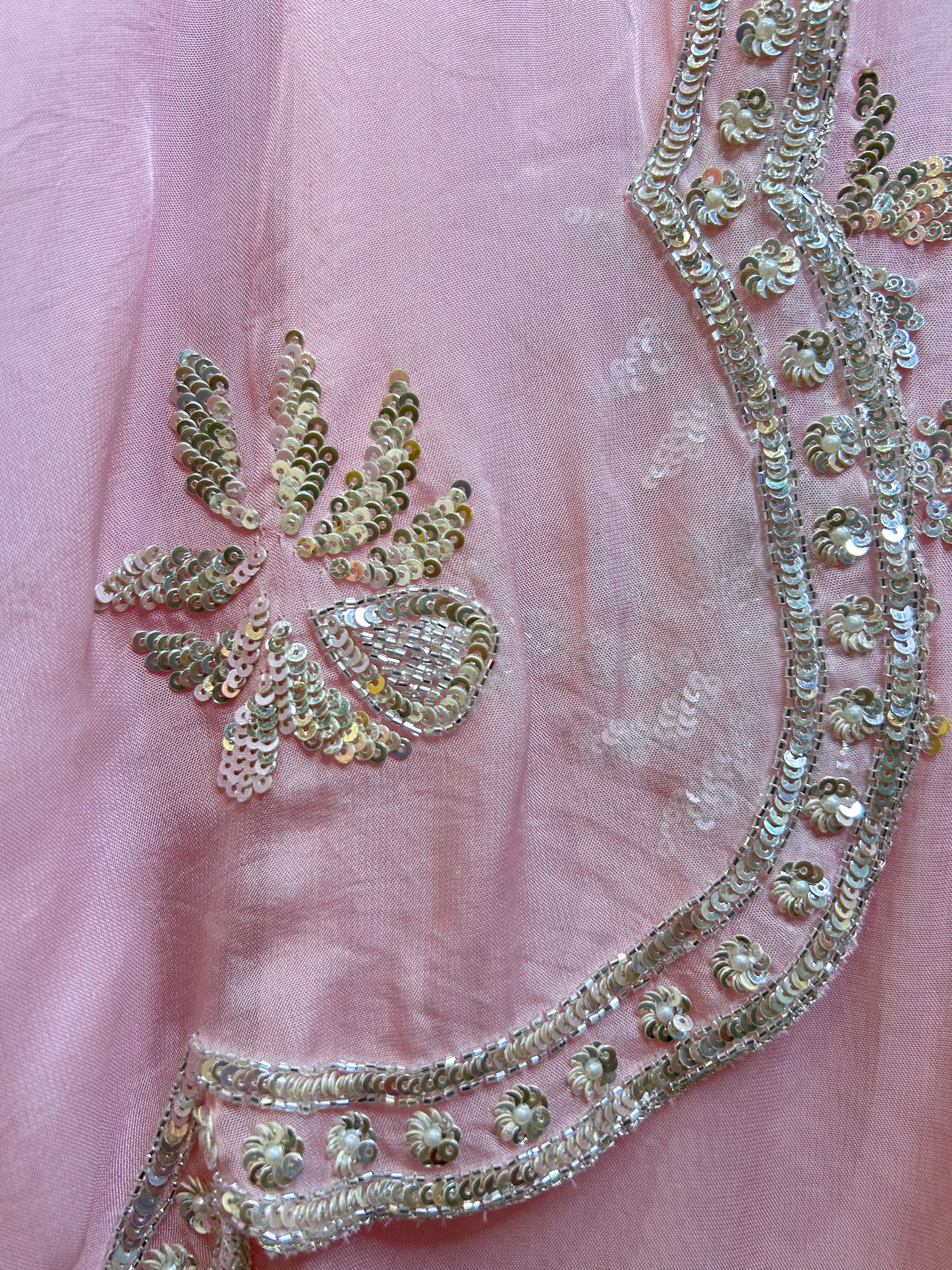 Zeba Organza Suit (Pink)