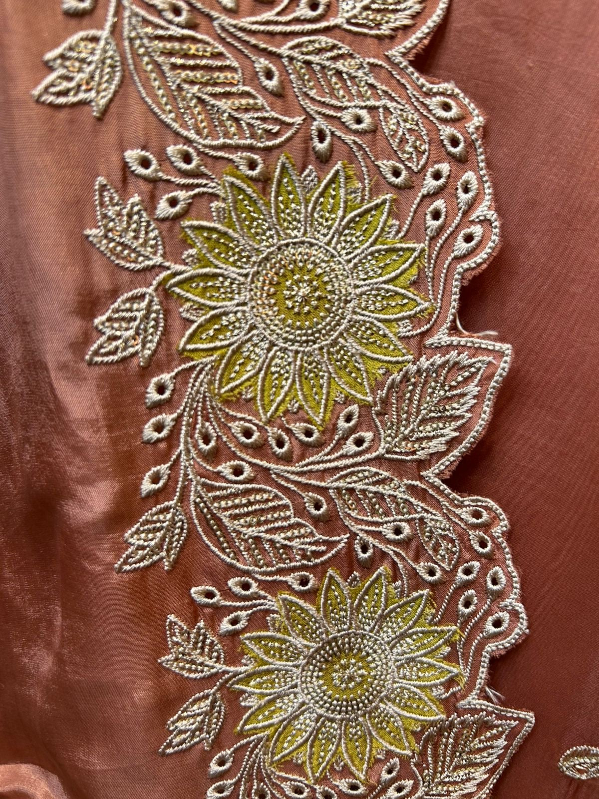Elnara Silk Organza Suit (Beige)