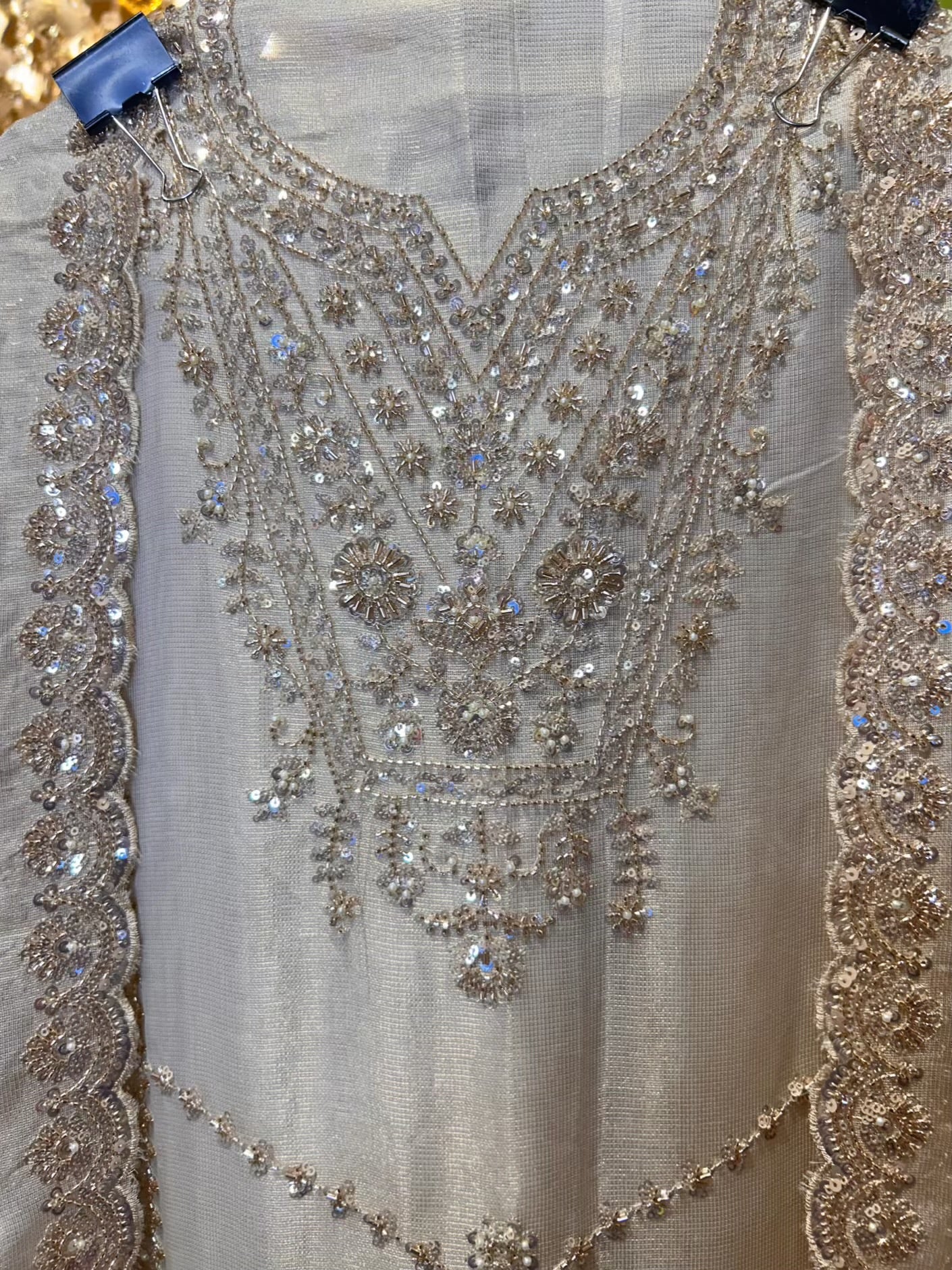 Fariyara Organza Suit (Ivory)