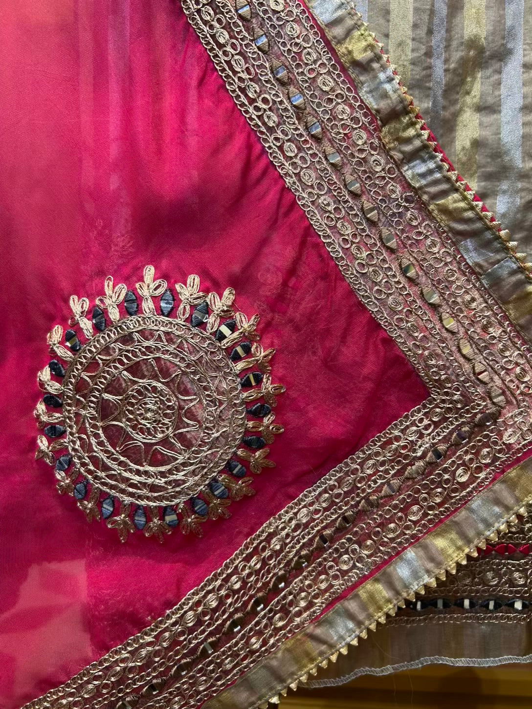 Arzoo Organza Suit (Beige)