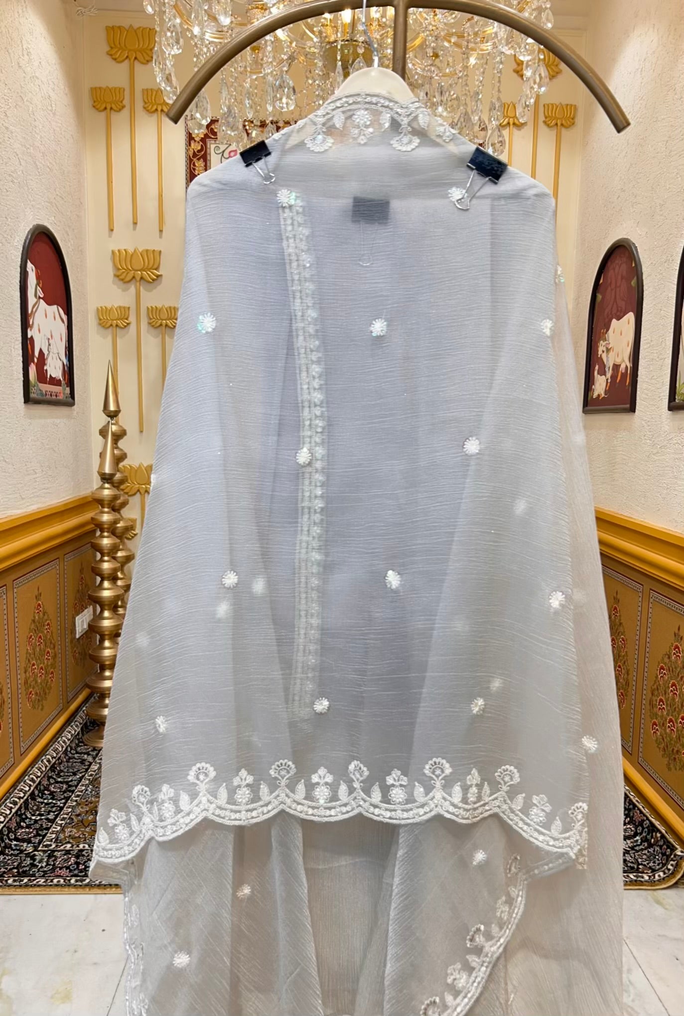 Elzara Crush Tissue Suit (Grey)