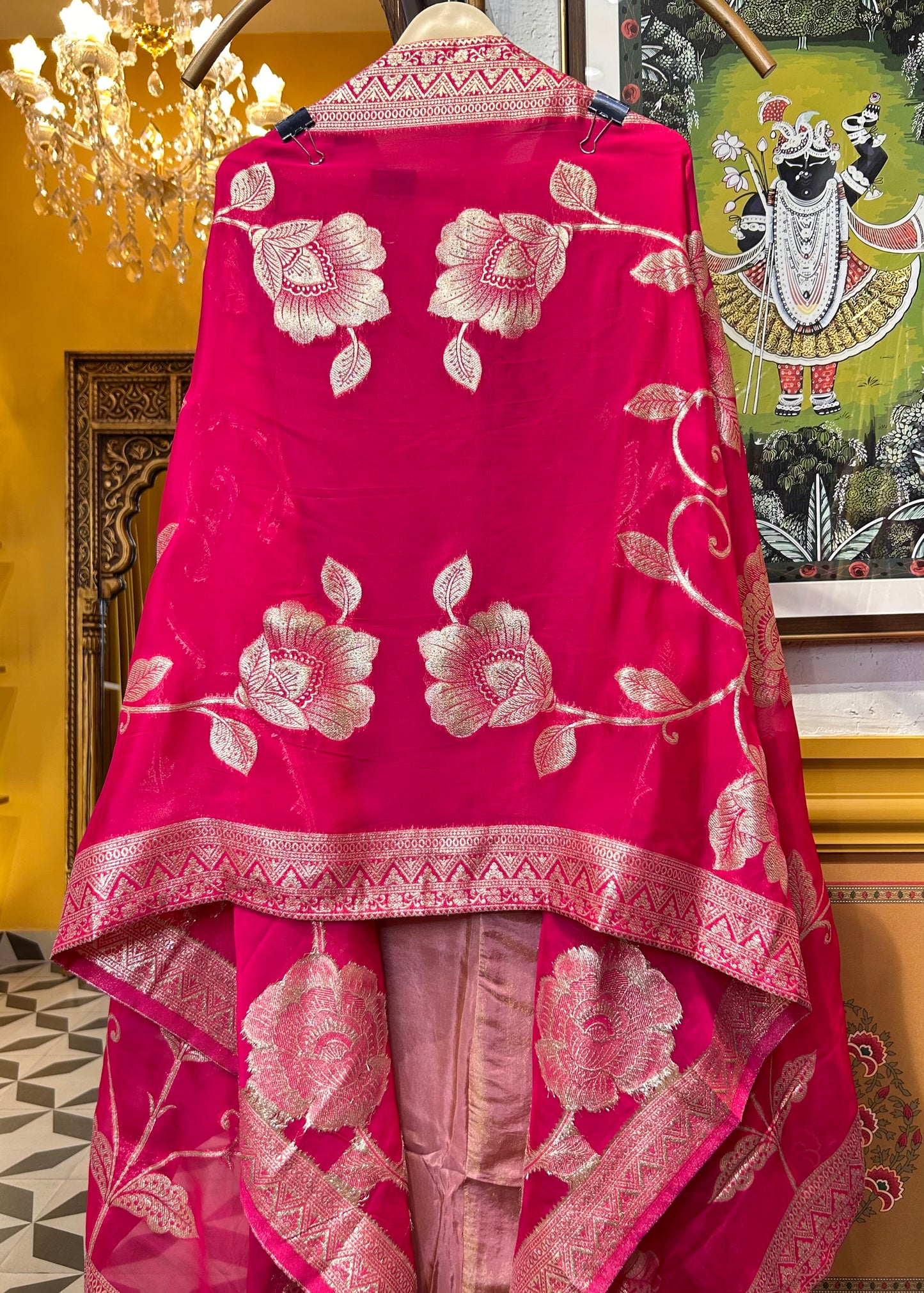 Saanviya Organza Suit (Pink)