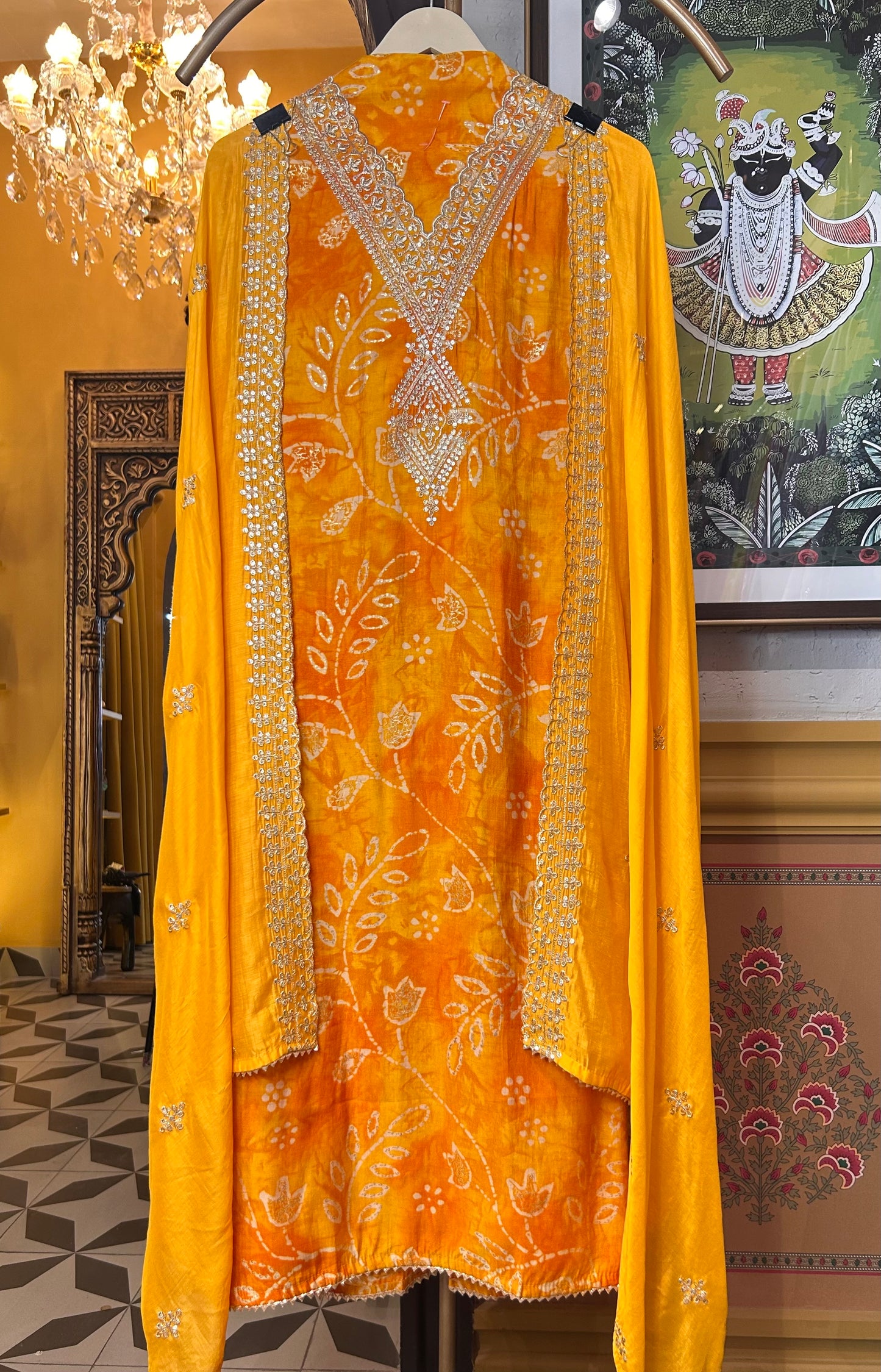 Inaayat Cotton Suit (Yellow)