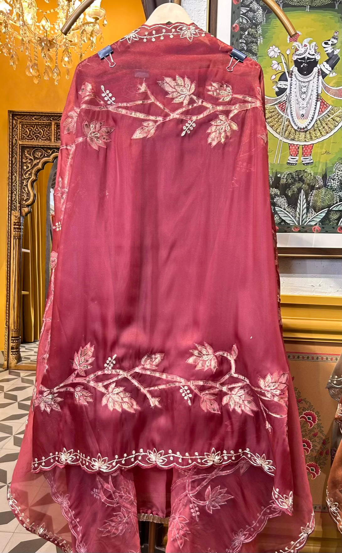 Tavira Organza Suit (Red)
