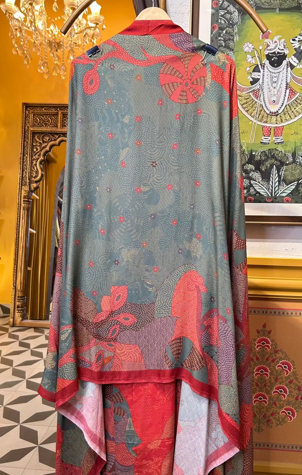 Mahroza Pashmina Suit (Maroon)