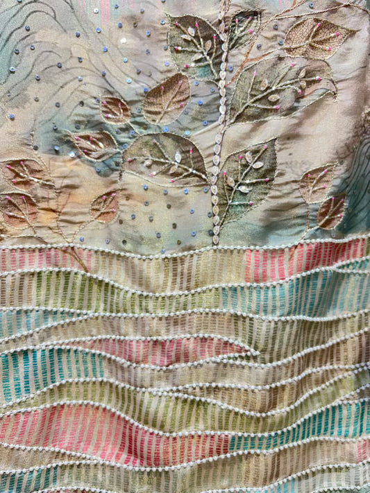 Elzara Shimmer Organza Suit
