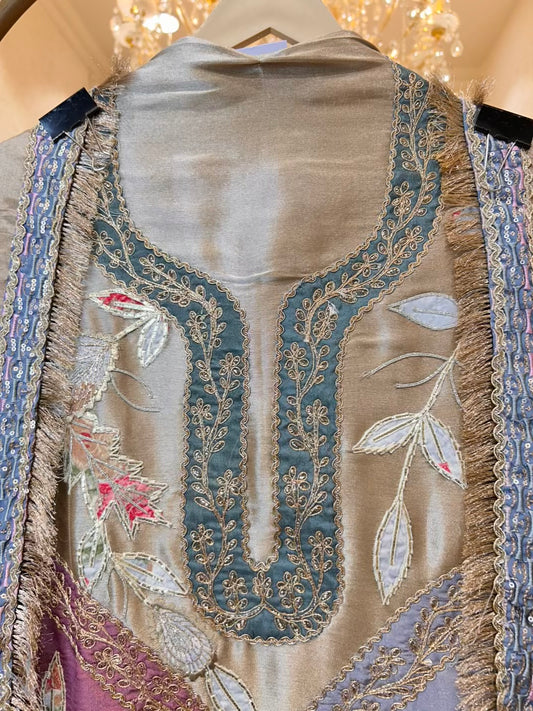 Aafreen Kinari Dori Organza Suit