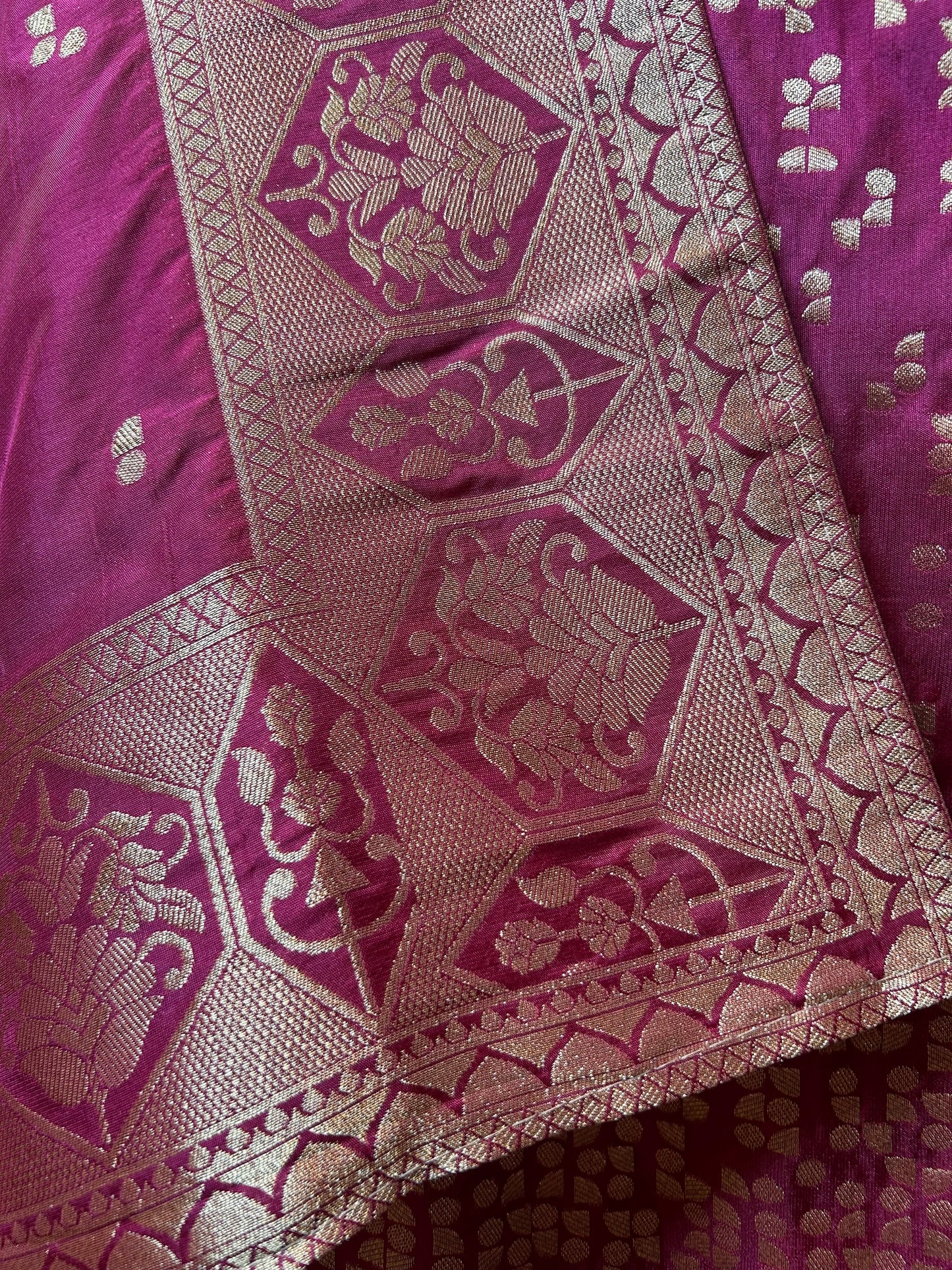Amaaya Banarasi Silk Suit (Wine)