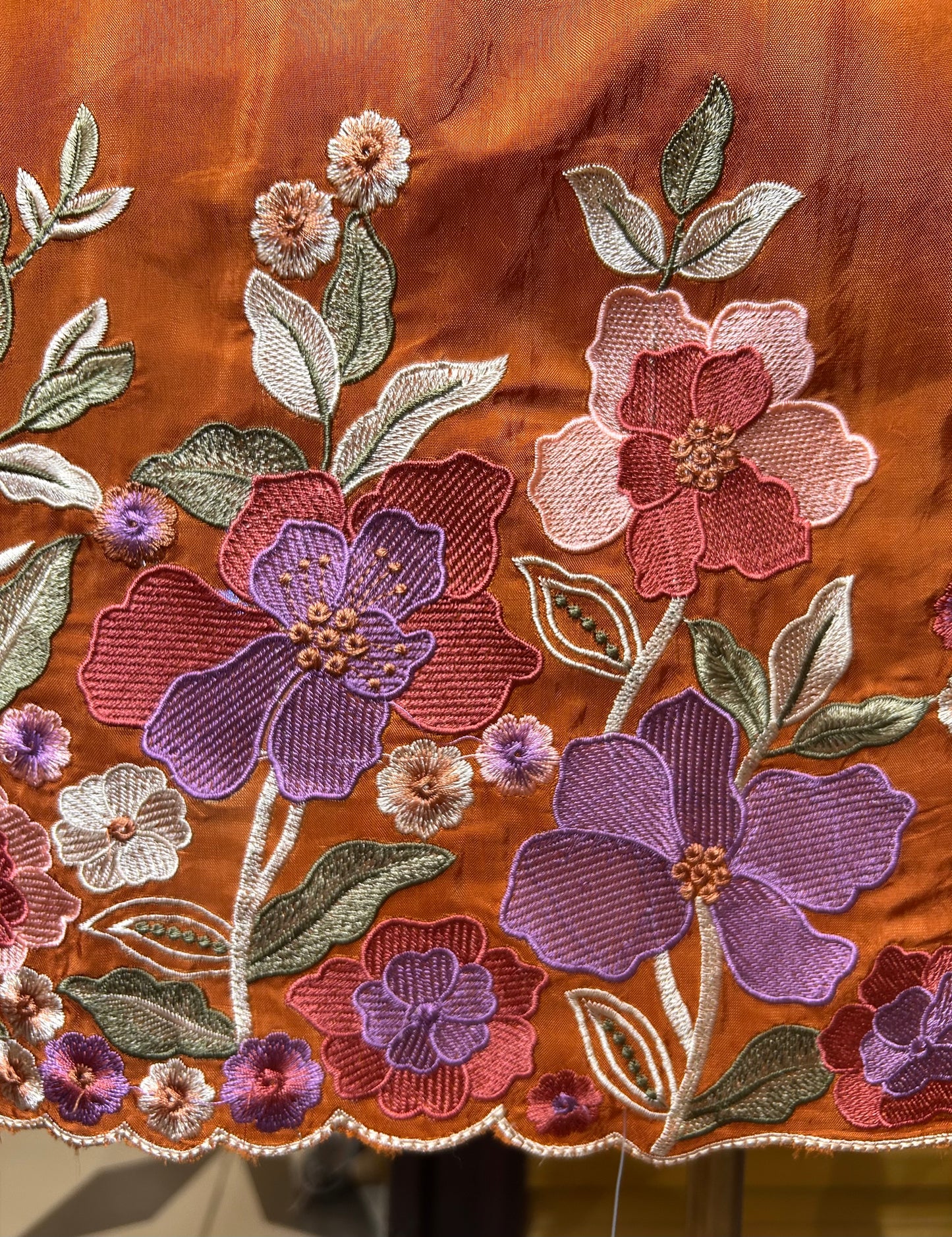 Resham Rang Suit (Rust)