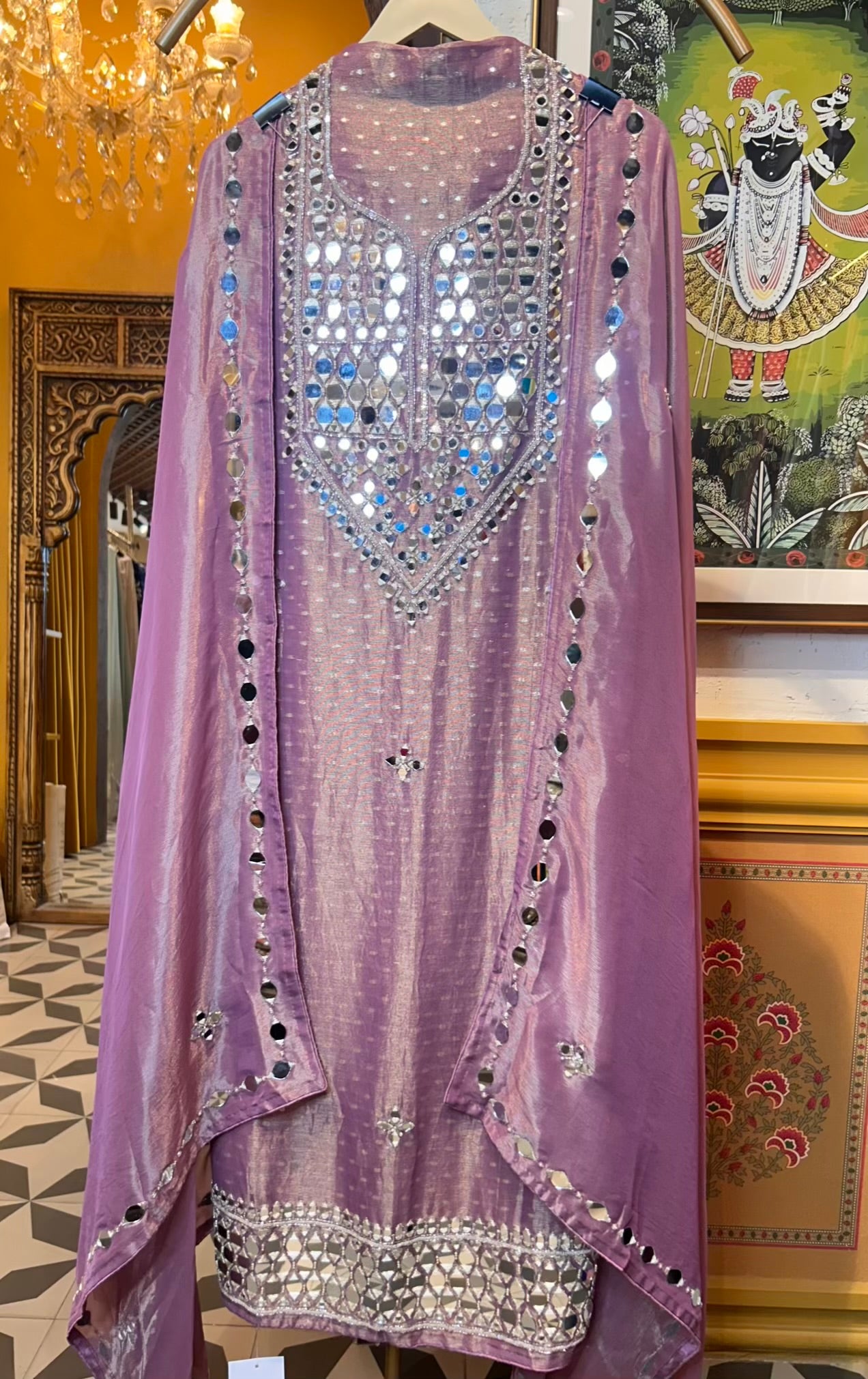 Nayira Mirror Suit (Purple)