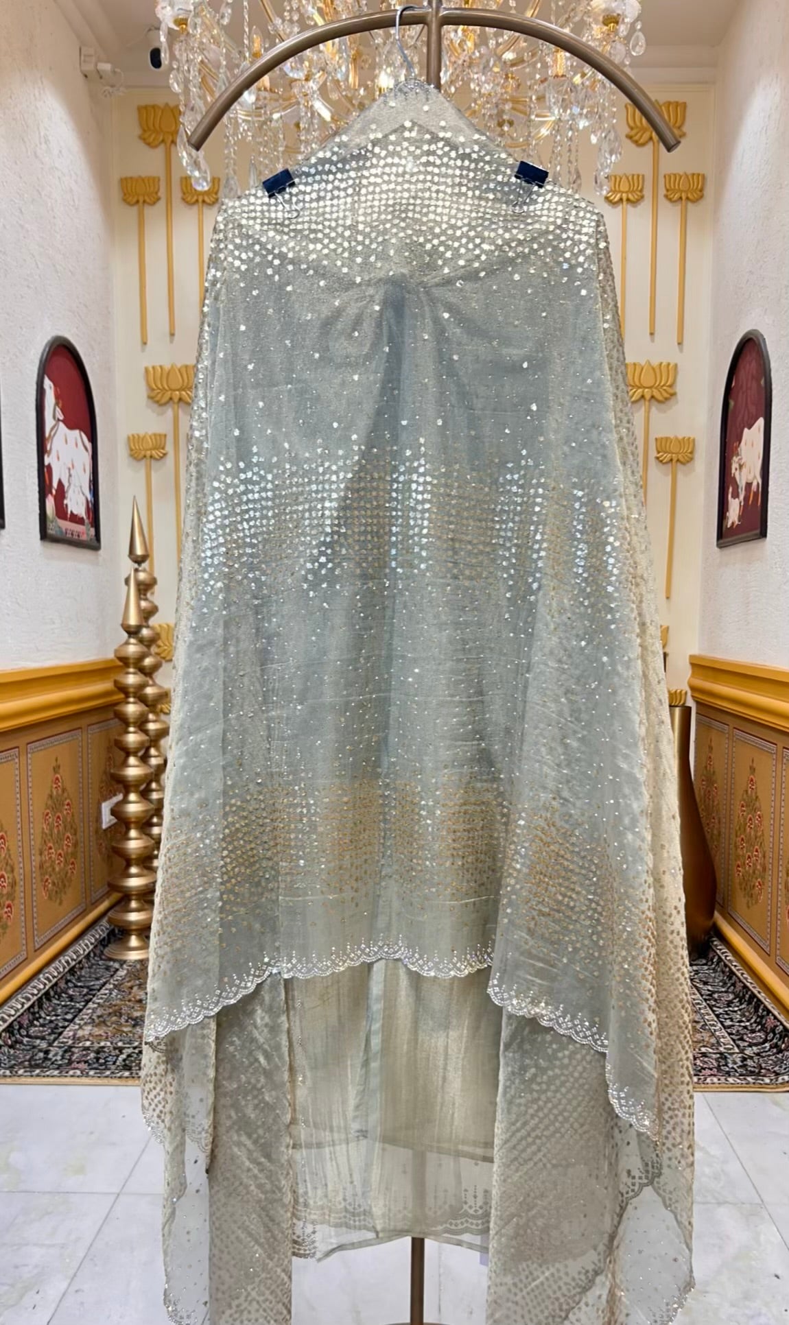 Nooriza Stone Veil Suit (Green)