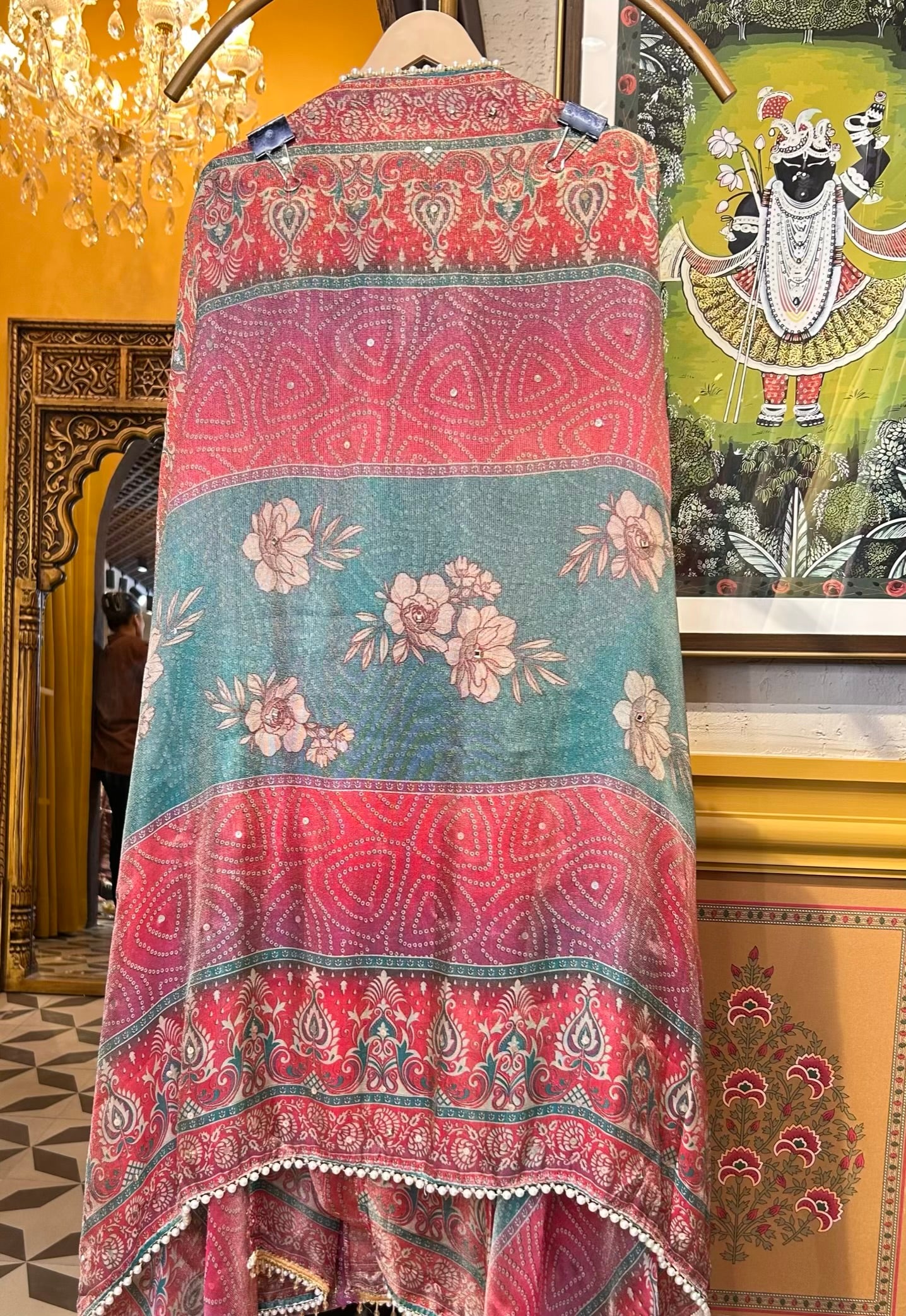 Gulbadan Sitara Suit (Red)