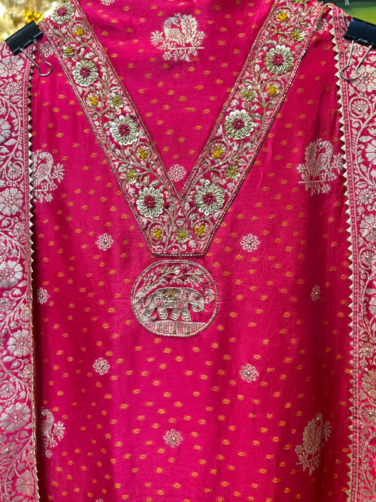Zarwina Organza Suit (Pink)