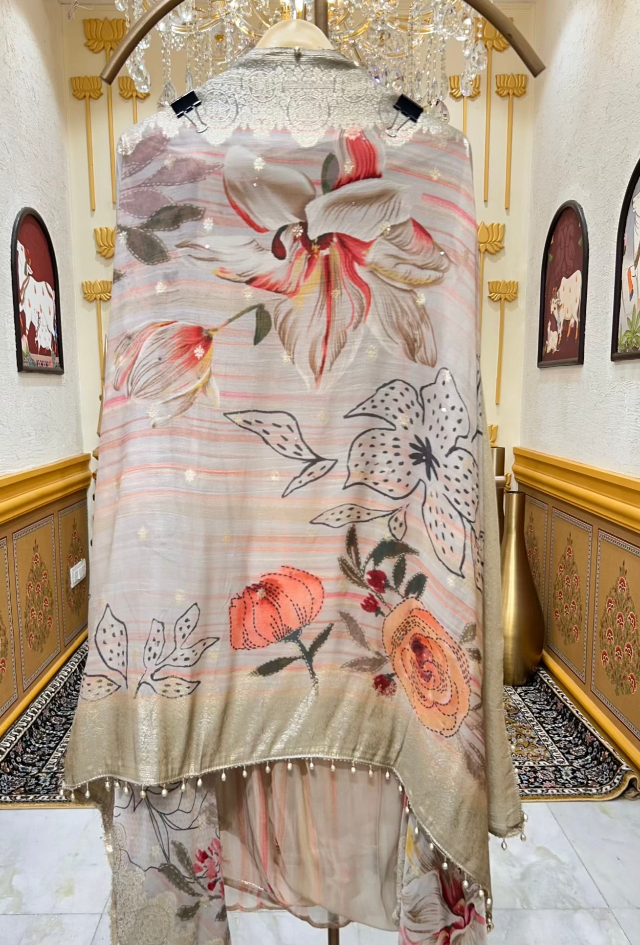 Ayzara Silk Organza Suit