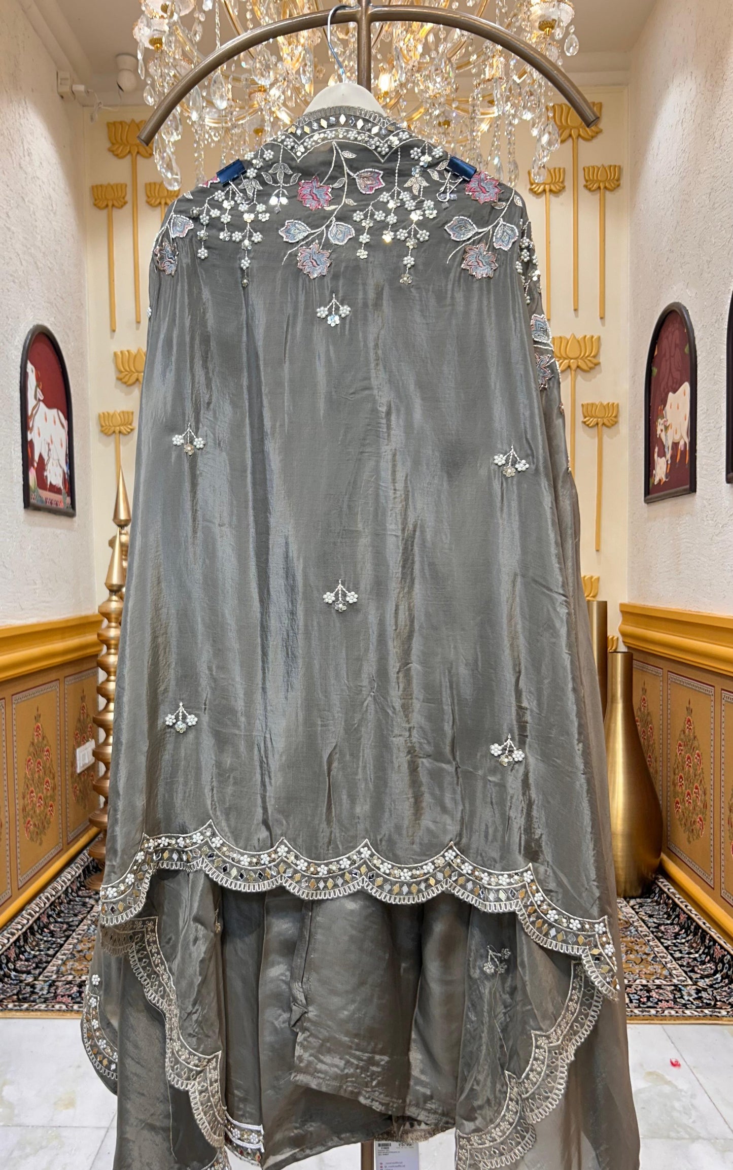Ameera Naqsh Suit (Olive Green)
