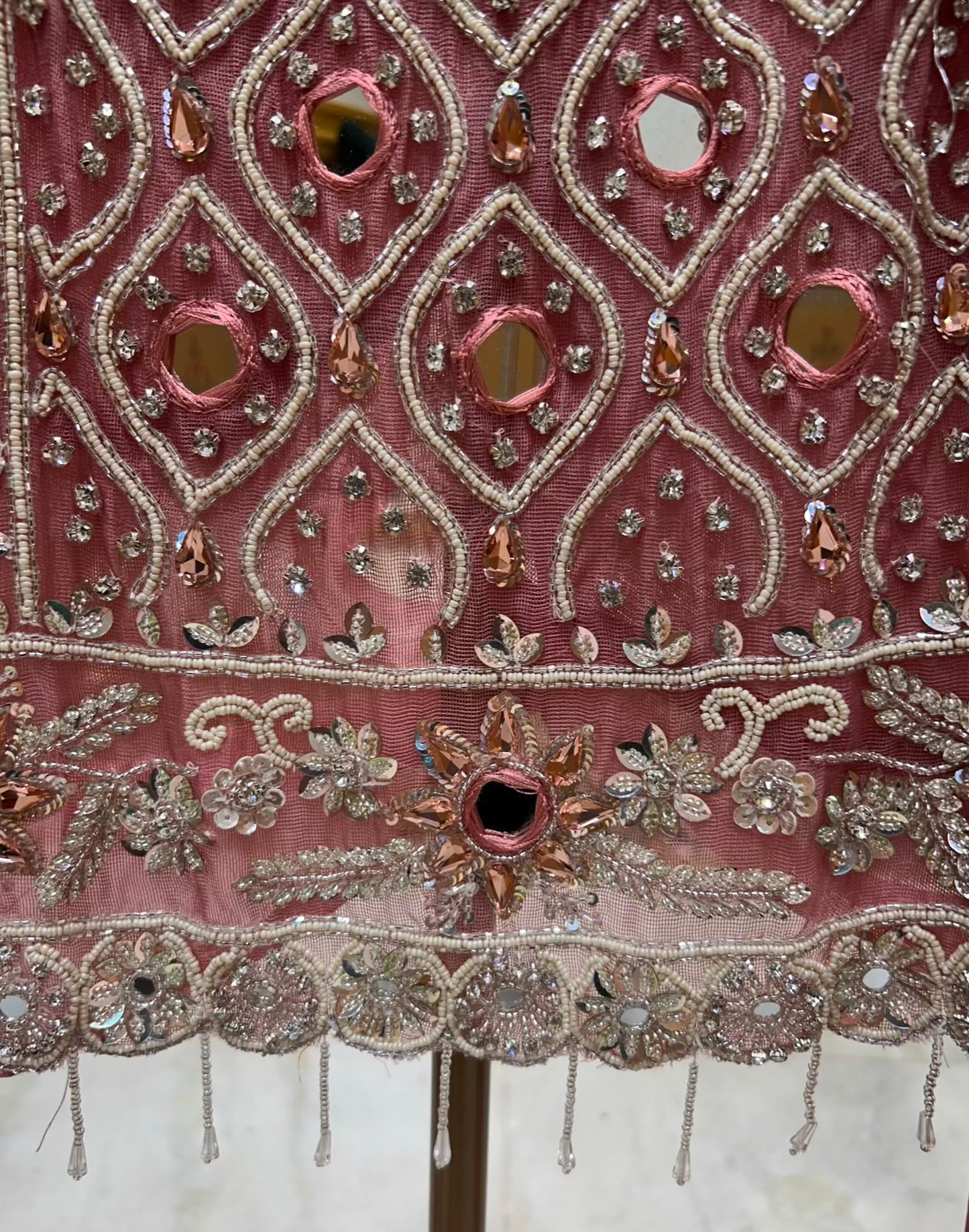 Husna Karigari Banarasi Suit (Pink)