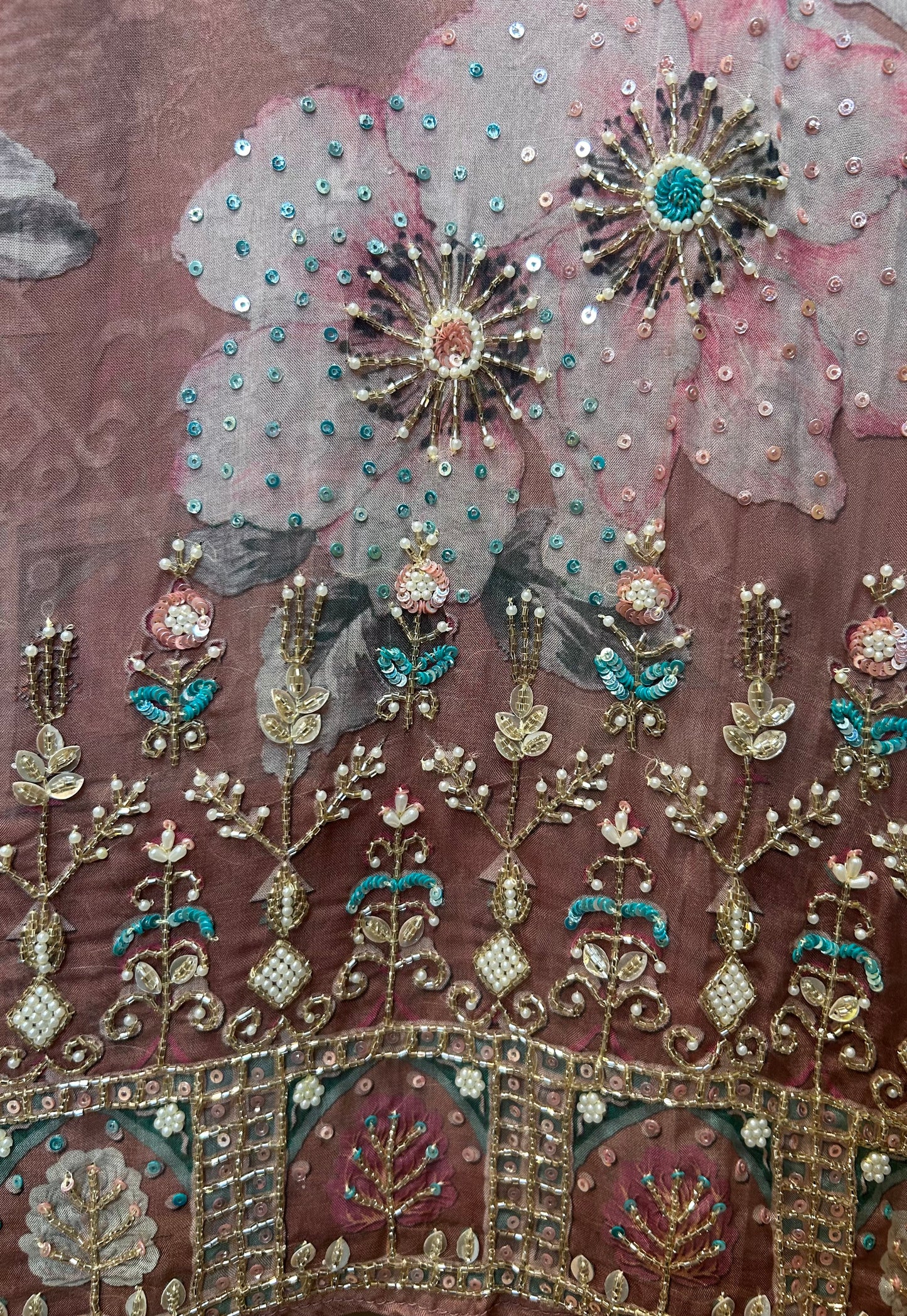 Eshani Organza Printed Suit