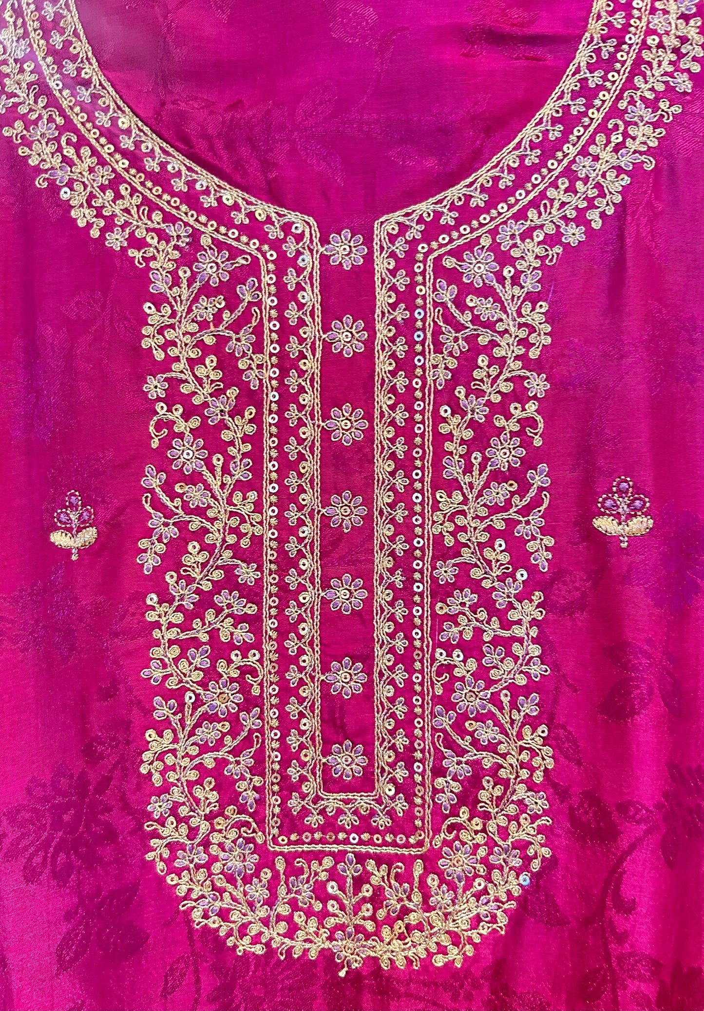 Sunehri Raah Banarasi Suit (Purple)
