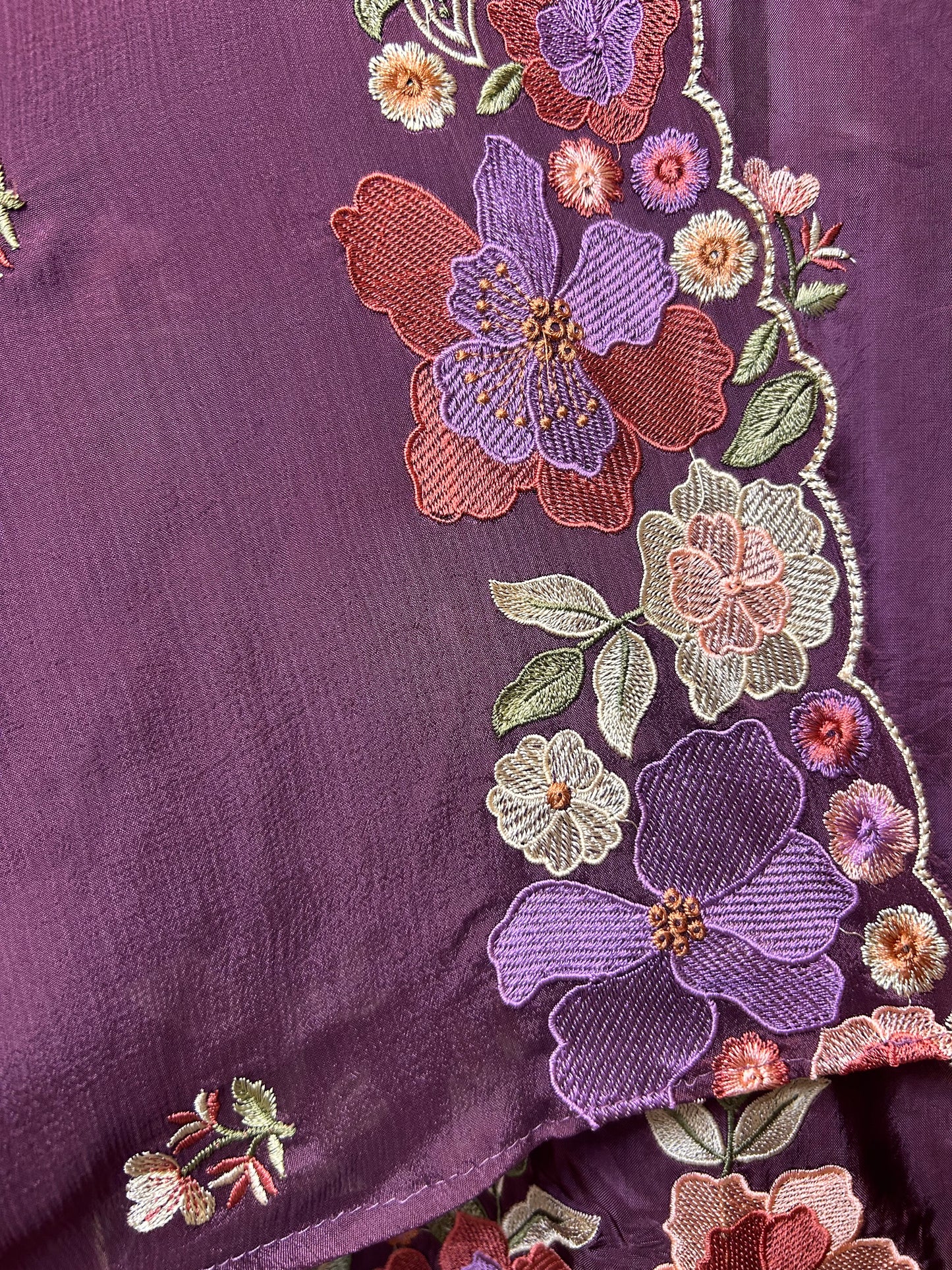 Resham Rang Suit (Wine)
